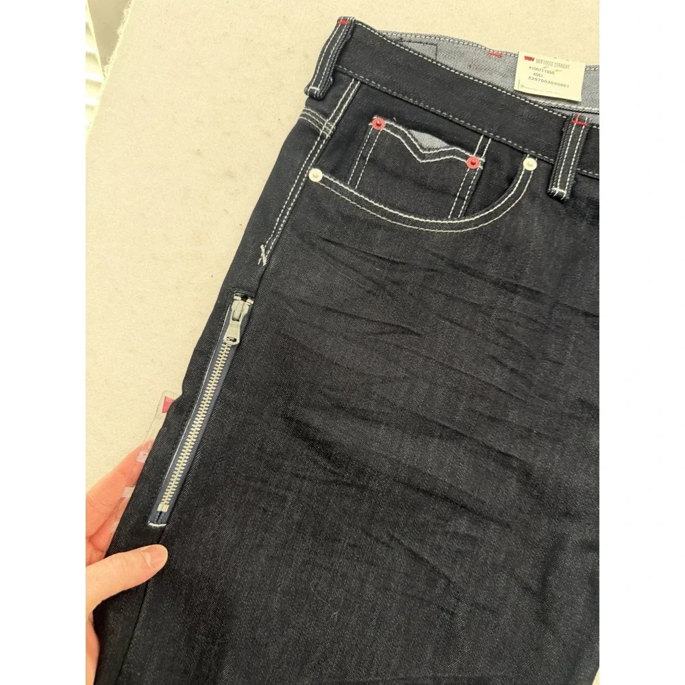 Levi's Men's 569 Loose Straight Jean Dark Blue 42x30‎ 475690003 NEW WITH TAGS